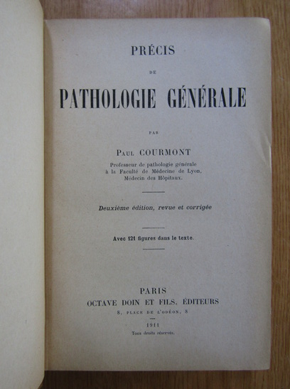 Paul Courmont - Precis de pathologie generale