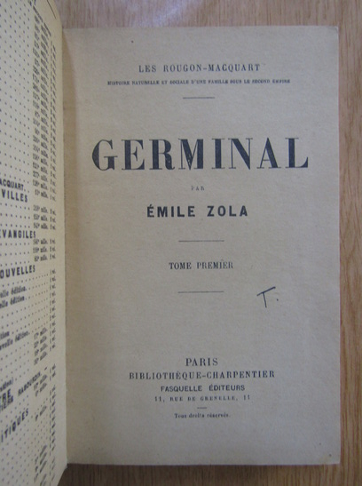 Emile Zola - Germinal (volumul 1)