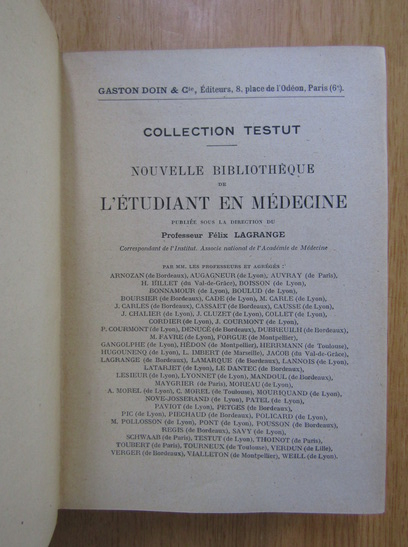 L. Testut, A. Latarjet - Precis d'anatomie descriptive