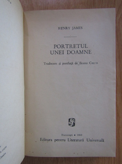 Henry James - Portretul unei doamne