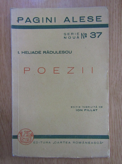 Anticariat: Ion Heliade Radulescu - Poezii, nr. 37