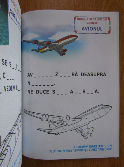 Sa invatam mijloacele de transport. Carte de colorat
