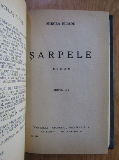 Mircea Eliade - Sarpele
