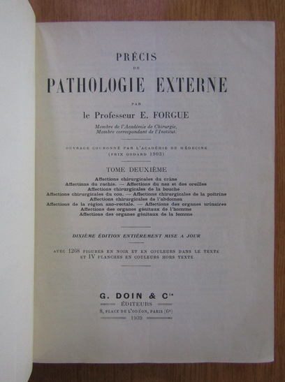 E. Forgue - Precis de pathologie externe (volumul 2)
