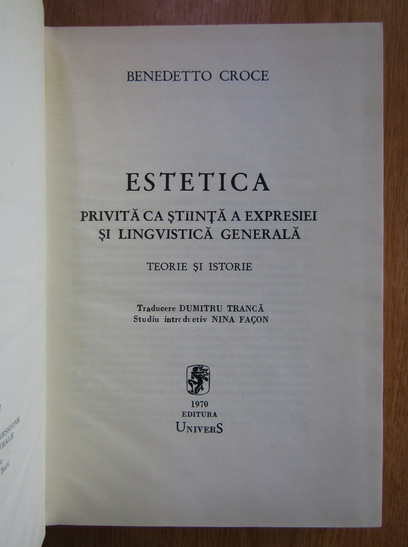 Benedetto Croce - Estetica