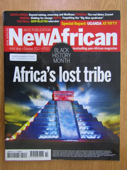 Anticariat: Revista NewAfrican, nr. 521, octombrie 2012