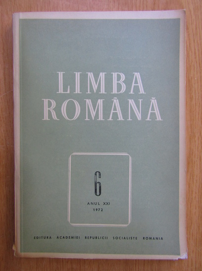 Anticariat: Revista Limba Romana, anul XXI, nr. 6, 1972