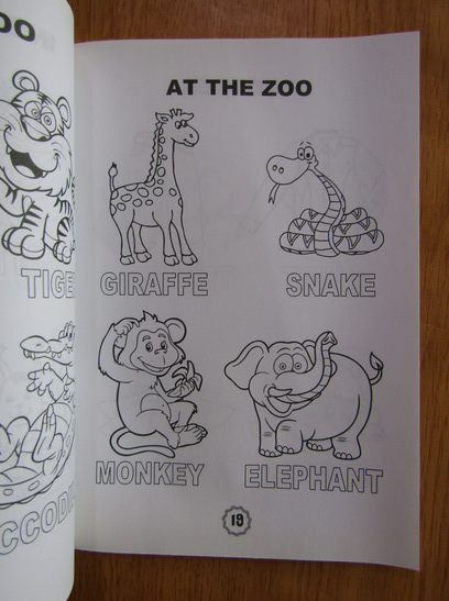 Carte de colorat. Limba engleza. Colouring Book