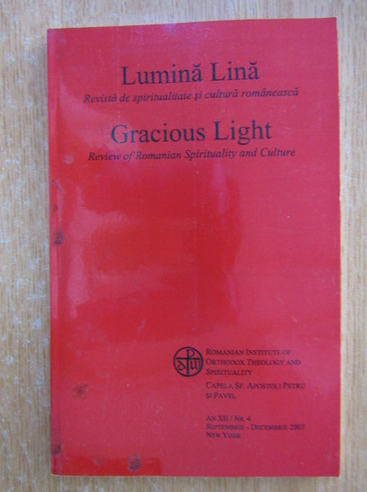 Anticariat: Revista Lumina Lina, an XII, nr. 4, septembrie-decembrie 2007