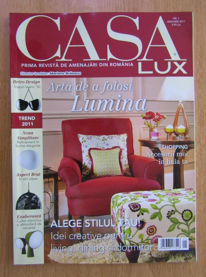 Anticariat: Revista Casa Lux, nr. 1, Ianuarie 2011