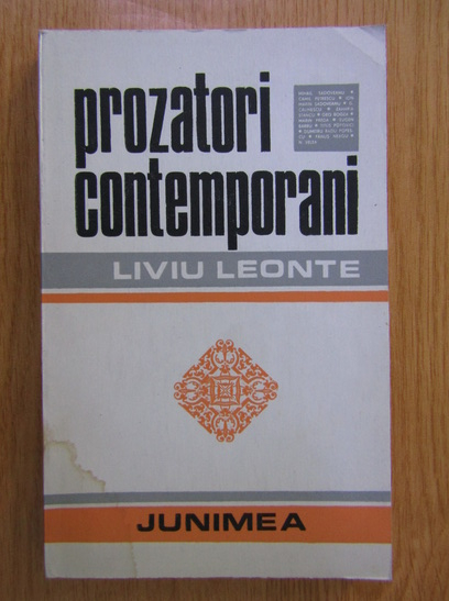 Anticariat: Liviu Leonte - Prozatori contemporani