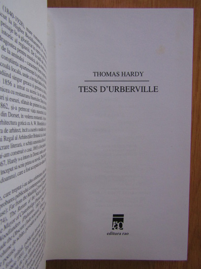 Thomas Hardy - Tess d'Urberville 