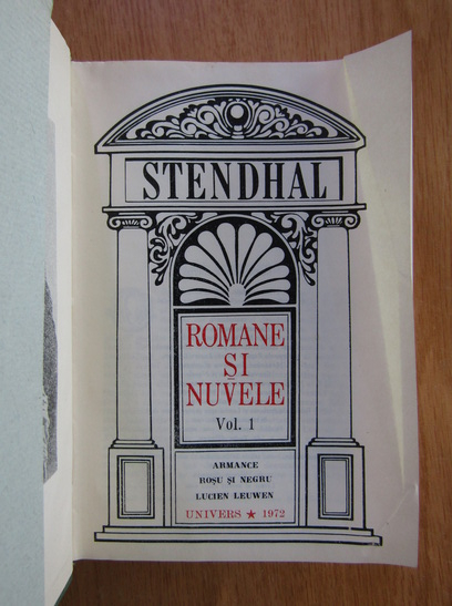 Stendhal - Romane si nuvele (volumul 1)