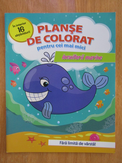 Anticariat: Planse de colorat pentru cei mai mici. Locuitorii marine