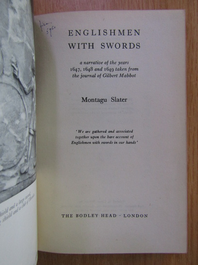 Montagu Slater - Englishmen With Swords