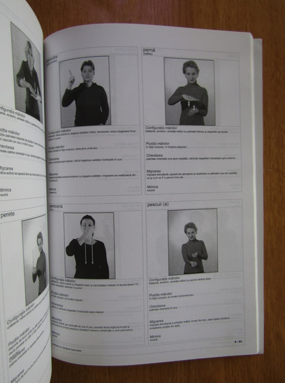 Cartea semnelor. Manual pentru cursul de formare. Vorbire cu sprijinul semnelor