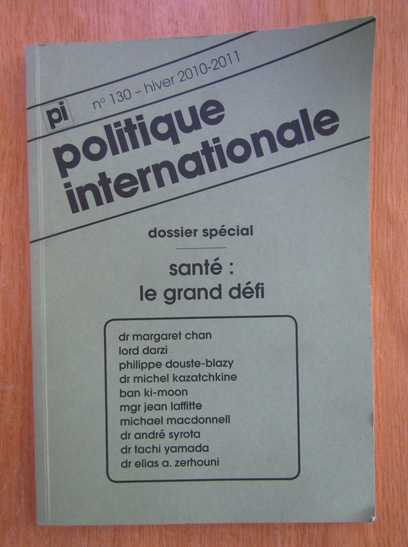 Anticariat: Politique internationale, nr. 130, iarna 2010-2011