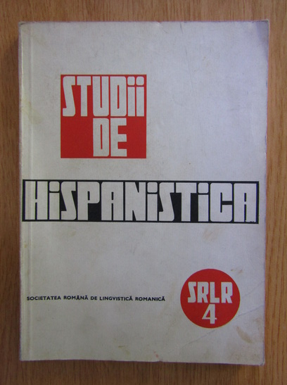 Anticariat: Studii de hispanistica, nr. 4