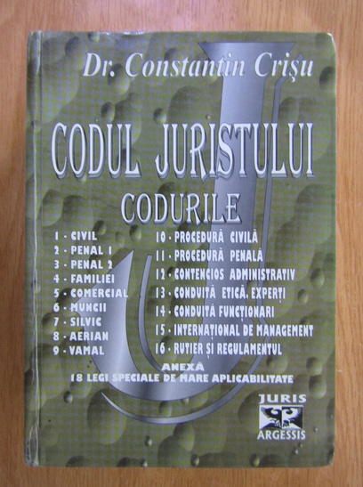 Anticariat: Constantin Crisu - Codul juristului