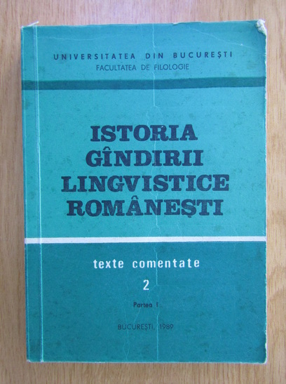 Anticariat: Lucia Wald - Istoria gandirii lingvistice romanesti (volumul 2)