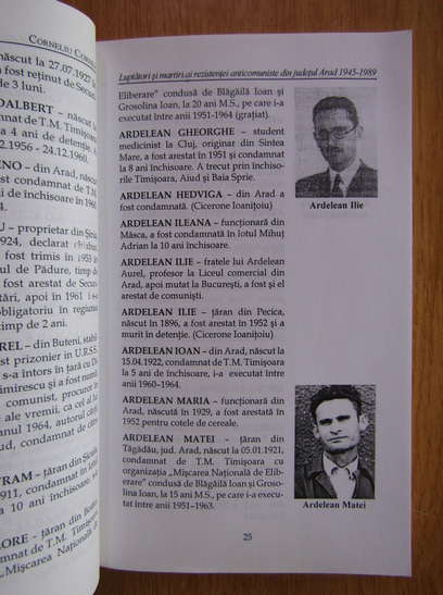 Corneliu Cornea - Luptatori si martiri ai rezistentei anticomuniste din Judetul Arad, 1945-1989
