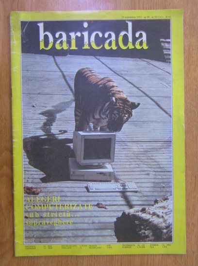Anticariat: Revista Baricada, anul III, nr. 39, septembrie 1992