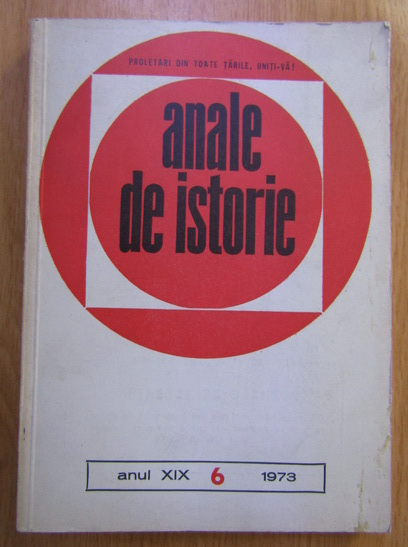 Anticariat: Revista Anale de Istorie, anul XIX, nr. 6, 1973