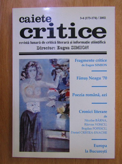 Anticariat: Reviste Caiete critice, nr. 3-4, 2002