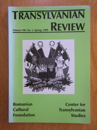 Anticariat: Transylvanian Review, volumul 8, nr. 1, 1999