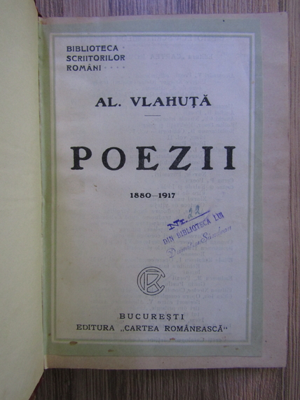 Alexandru Vlahuta - Poezii 1880-1917