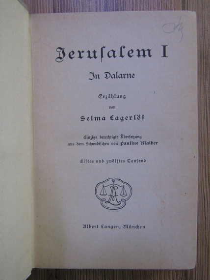 Selma Lagerlof - Jerusalem (2 volume)