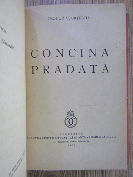 Teodor Scortescu - Popi. Concina pradata (2 volume colegate)