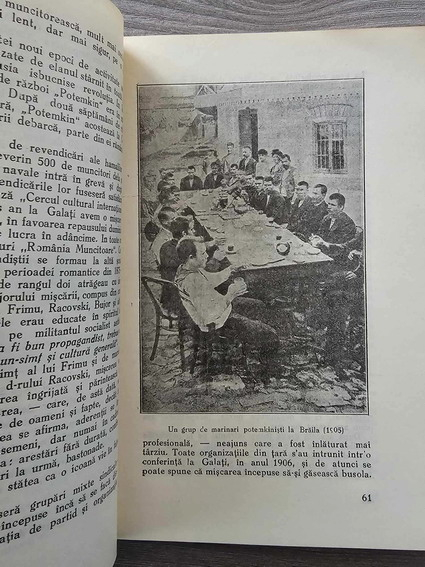 Lazar Maglasu, Nicolae Deleanu - Istoricul miscarilor muncitoresti din porturi (1932, autograf)