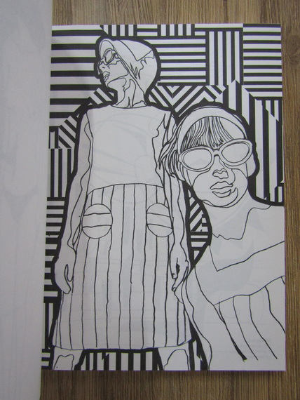 Souris Hong - Outside the lines. An artists coloring book for giant imaginations