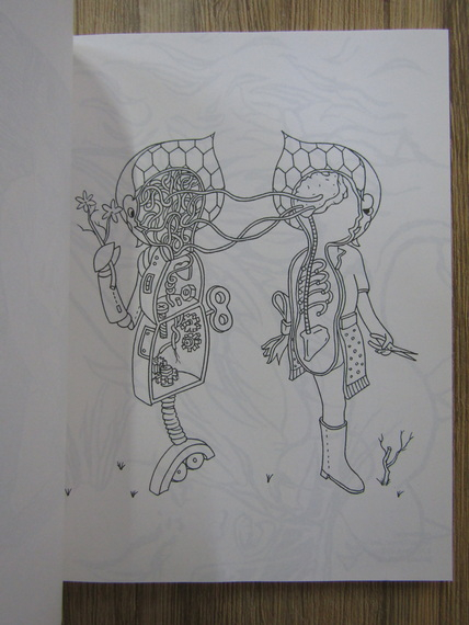Souris Hong - Outside the lines. An artists coloring book for giant imaginations