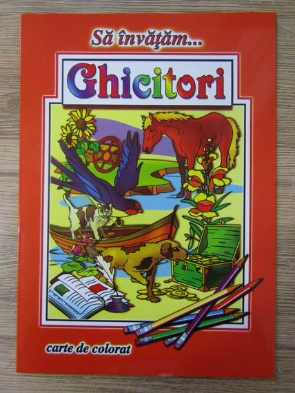 Anticariat: Sa invatam ghicitori. Carte de colorat