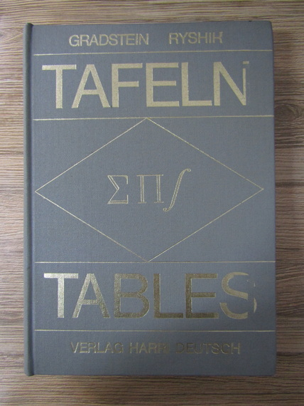 Anticariat: Summen produkt und integral Tafeln Tables (volumul 2)