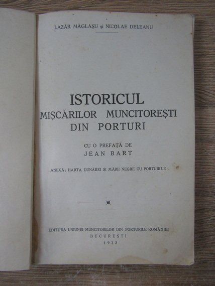 Lazar Maglasu - Istoricul miscarilor muncitoresti din porturi (1932)