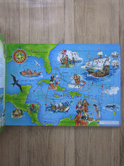 Exploratorii. Marile calatorii de explorare (carte si puzzle)