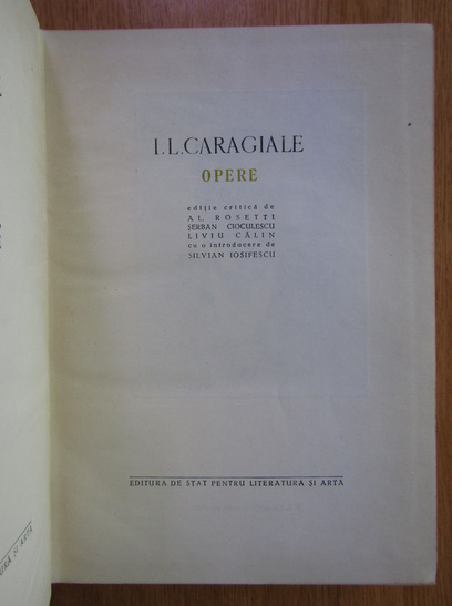 Ion Luca Caragiale - Opere, volumul 2