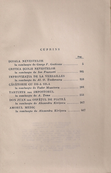 Moliere - Opere (volumul 2)