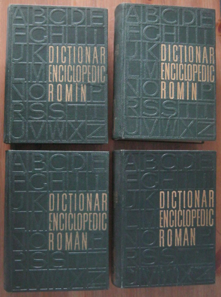 Anticariat: Dictionar Enciclopedic Roman (4 volume, editura Politica 1962-1966)