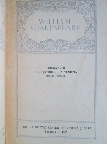 Shakespeare - Opere (volumul 2)