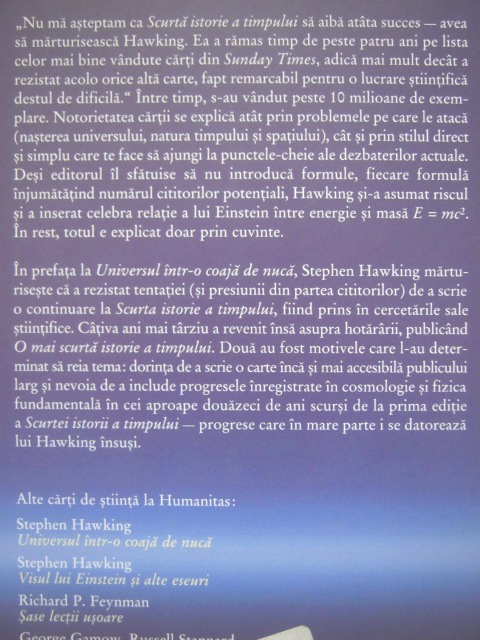 Stephen W. Hawking - O mai scurta istorie a timpului