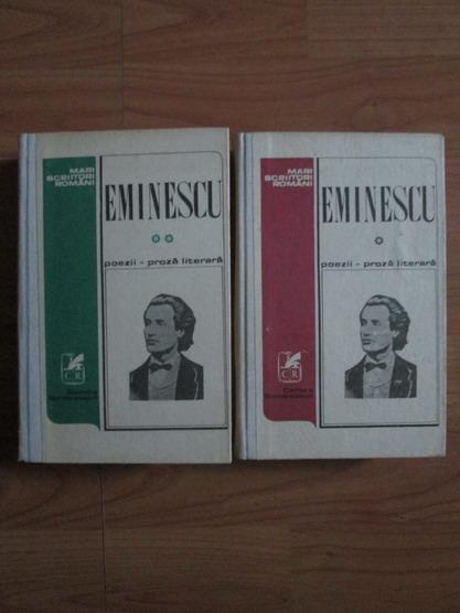Anticariat: Mihai Eminescu - Poezii. Proza literara (2 volume)