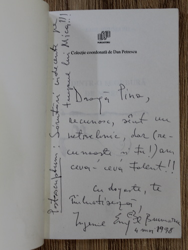 Anticariat: Emil Brumaru - Dintr-o scorbura de morcov (cu autograful autorului)