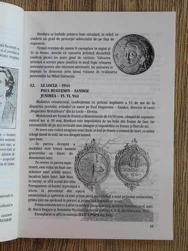 Mihai C. V. Cornaci, Coriolan Chiriches - Eminescu in numismatica