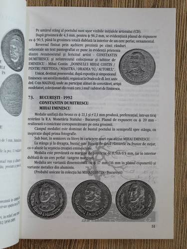 Mihai C. V. Cornaci, Coriolan Chiriches - Eminescu in numismatica