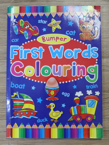 Anticariat: First words colouring (carte de colorat)