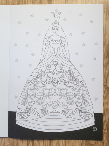 Omalovanky princezne (carte de colorat)